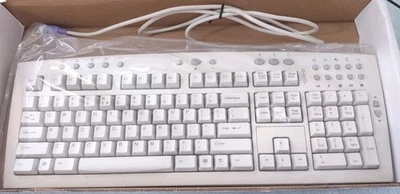 VINTAGE SCORPIUS 98N PLUS WINDOWS PS2 KEYBOARD FCC ID: F2Q4NE98 RM0-KBRK - Image 1 of 4