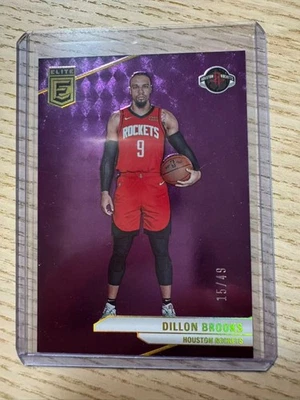 2023-24 Panini Donruss Elite #151 Dillon Brooks Purple Prizm /49 - Image 1 of 2