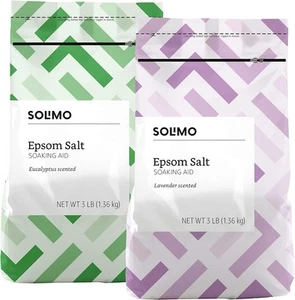 Ayuda para remojar sal de Epsom Amazon Basics lavanda y eucalipto perfumada (3... - Imagen 1 de 6