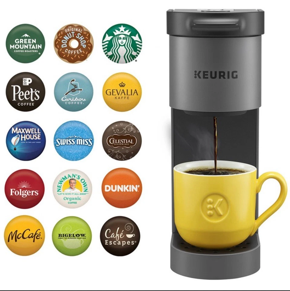 KEURIG K-Mini Go Coffee Maker Navy Go Single Serve K-Cup Pod Brewer