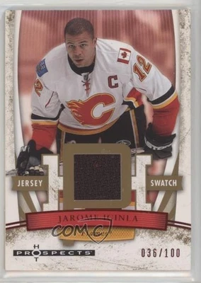 2007-08 Fleer Hot Prospects Jersey Red Hot /100 Jarome Iginla #36 HOF - Image 1 of 2