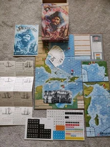 BLACKBEARD Board Game The Golden Age Pirates Avalon Hill 1991 Complete New Open - Picture 1 of 9