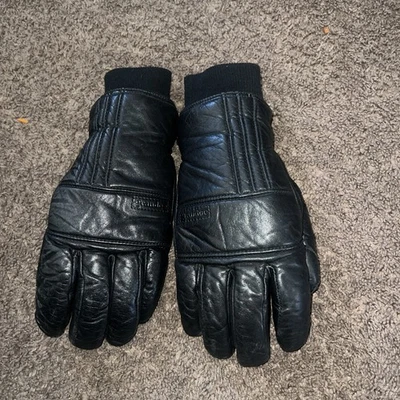 Guantes de esquí/snowboard de cuero azul Grandoe para hombre talla mediana Foto 1 de 2