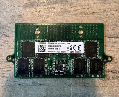 Dell 16GB CAMM DDR5 Memory 4800MHz 16GX16 KMKM7M DDR5 Precision 7770, 7670 - Image 1 of 2