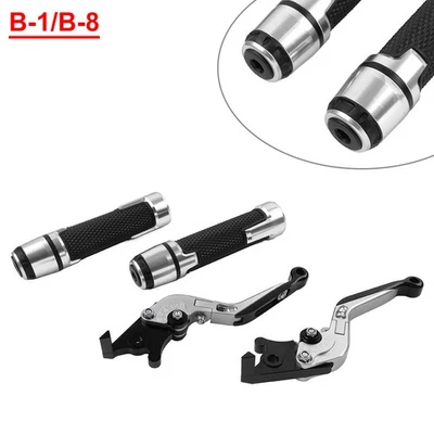 For BMW F800R F700GS F650GS Handlebar Grips Brake Clutch Levers Sets Silver - Imagen 1 de 4