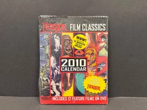Horror Classics 2010 Calender Includes 10 Creature Features New Sealed Torn - Imagen 1 de 4