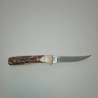 复古 Schrade+ 美国制造 Uncle Henry 164 削皮刀固定刀片刀  — 第 1/4 张图片