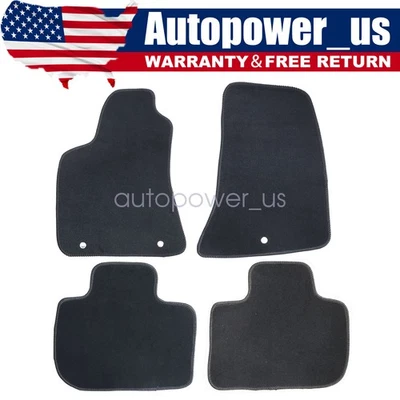For 2011 - 2023 Chrysler 300 Dodge Charger Front & Rear Floor Mats Carpet Velour - Image 1 of 4