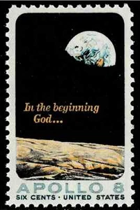 USA 1969 - APOLLO 8 "In The Beginning God..." NASA - MNH/OG Stamp - Scott #1371 - Picture 1 of 1