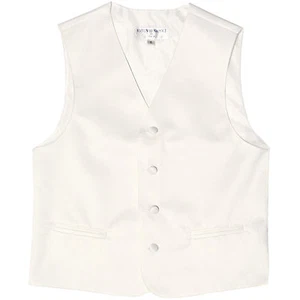 Nuevo Chaleco Esmoquin Formal Niño Niño Solo Blanco EE. UU. Talla 2-14 Boda - Imagen 1 de 3