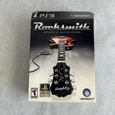 Rocksmith Authentic Guitar Games Play Station 3 PS3 New Open Box Video Game - Image 1 of 4