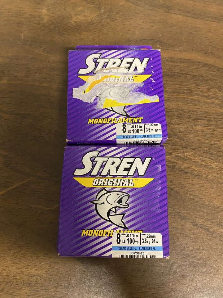 Stren Original Monfilament Fishing Line Fluorescent Blue 100yd 8lb