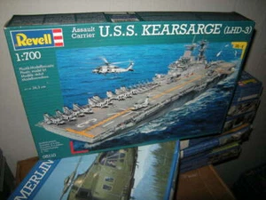 Portaaviones de asalto 1:700 Revell 05110 USS Kearsarge LHD-3 en embalaje original - Imagen 1 de 1