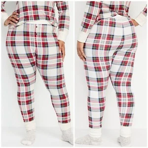 New Old Navy Multicolor Thermal Cozy Warm Pajama Leggings Pants 2X Christmas - Picture 1 of 11