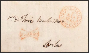 Castilla y León. Prefilatelia. SOBRE 1845. PIEDRAHITA a AVILA. Marca de uso gen - Imagen 1 de 2