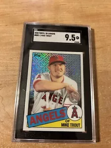 2020 Topps - Silver Pack 1985 Topps Chrome Baseball #85C-1 Mike Trout. SGC 9.5 - Picture 1 of 2