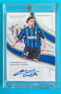 2023-24 Immaculate Inter Milan Hernán Crespo Splendi 15/15 Auto 1/1 - Picture 1 of 2