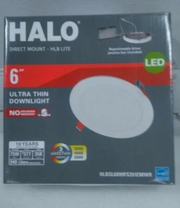 Halo-RA 5 and 6 in. White Integrated LED Recessed Light Adjustable Trim - Picture 1 of 3