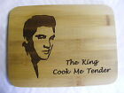 Elvis Presley King Bamboo Chopping Cutting Cheese Board Birthday Gift Present Uk