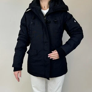 Ecko red womens puffer down jacket in black Small S size - Picture 1 of 8