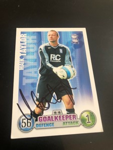 MAIK TAYLOR SIGNED BIRMINGHAM MATCH ATTAX TRADING CARD 2007/08