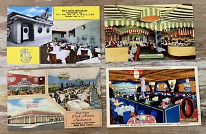 Vintage Leinen Restaurant Postkarten NYC San Francisco Niagarafälle Miami 1930er - Bild 1 von 6
