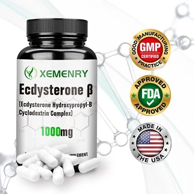 XEMENRY Ecdysterone 1000mg - Supports Energy, Performance, Muscle Health And Recovery