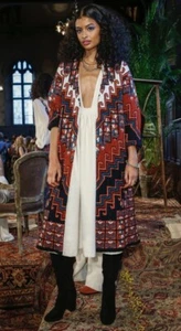 Mara Hoffman Bolnisi Rug Sweater Coat Womens XS $495 ASO Zoe of This Is Us - Picture 1 of 17