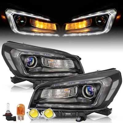 Conjunto de faros delanteros proyectores halógenos transparentes para GMC Acadia 2013-2016 Foto 1 de 4