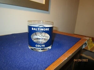 Vintage 1970s  Baltimore Colts Football Helmet Glass Great Shape 3-3/8" Tall !! - Picture 1 of 2
