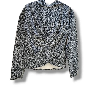 Core 10 women's front twist black and white activewear hoodie sweater - small - Picture 1 of 8