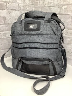 Lug Classic Black Quilted Puddle Jumper 2 Overnight 11 Pocket Travel Gym Bag HTF - Image 1 of 4