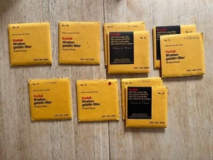 Kodak Wratten 75mm Filters No 1A 2B 8 11 15 21 25 80A &  many others open packs - Picture 1 of 18