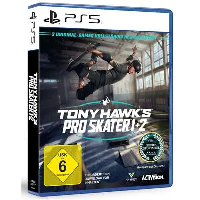 Tony Hawks Pro Skater 1+2 Sony PS5 Spiele Doppelpack komplett Deutsch NEU&OVP - Bild 1 von 4