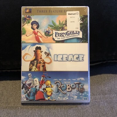 FERNGULLY / ICE AGE / ROBOTS- Triple Feature DVD BRAND NEW SEALED - Image 1 of 3