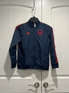 Adidas Arsenal Training Jacket Full Zipped Navy Blue Adidas Young Size Small NEW - Picture 1 of 10