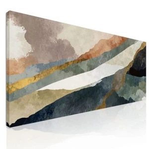 Cornice Forme Astratte Le Sfumature Del Paesaggio, absh25 Stampa su l - Foto 1 di 6