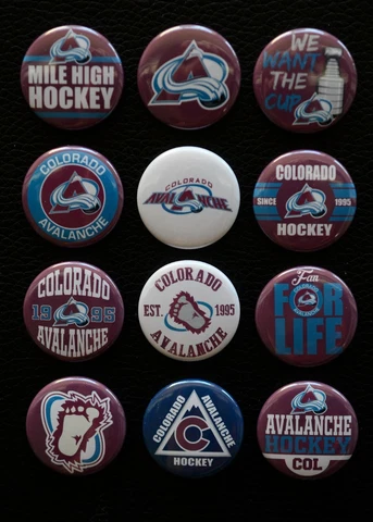 Colorado Avalanche - 1 1/2" Magnet Set (Set of 12) Cover