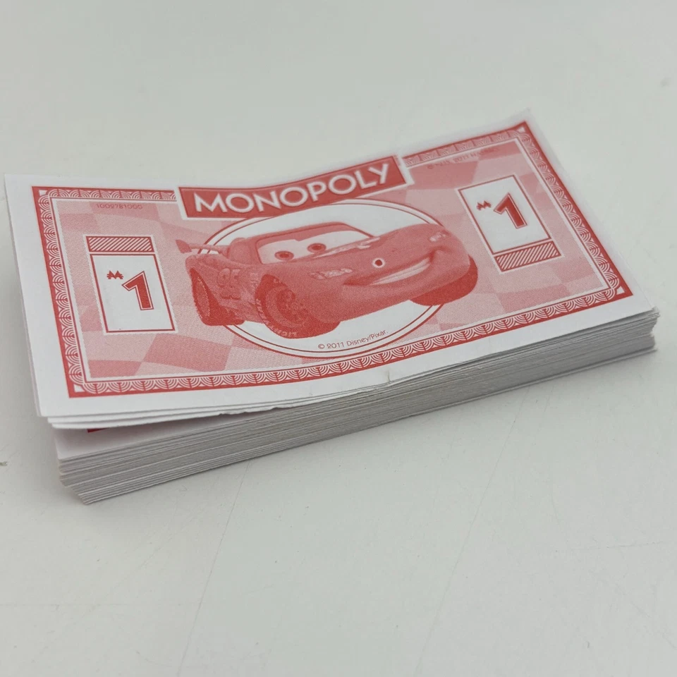 Monopoly Disney Pixar Cars 2 Money Pack 2011 Piezas de repuesto Piezas Foto 1 de 1
