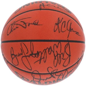 1987-88 Boston Celtics Team Signed Spalding Official Game Basketball PSA DNA - Picture 1 of 8
