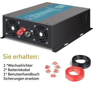 1000W Pure Sine Wave Inverter Power Converter Spannungswandler 48V to 230V motor - Bild 1 von 5