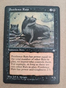 MTG Magic The Gathering Karte Pest Ratten Ratten beschwören Black Ice Age 1995 - Bild 1 von 2