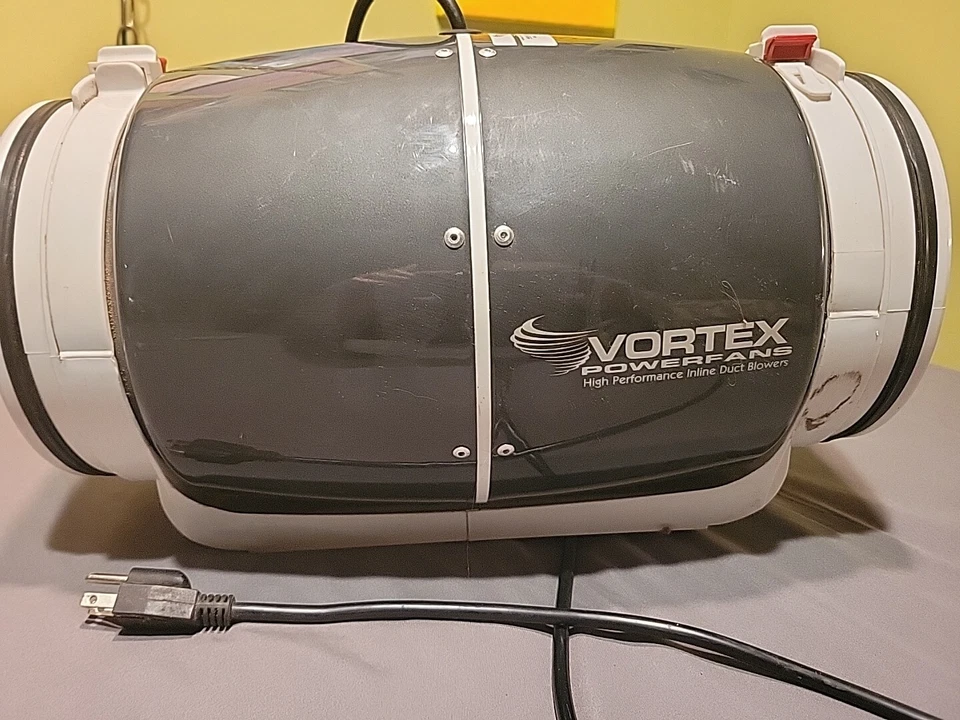 Vortex VTX800S Powerfan 8"  Energy-Efficient Quiet S-Line Inline Fan Tested  - Image 1 of 4