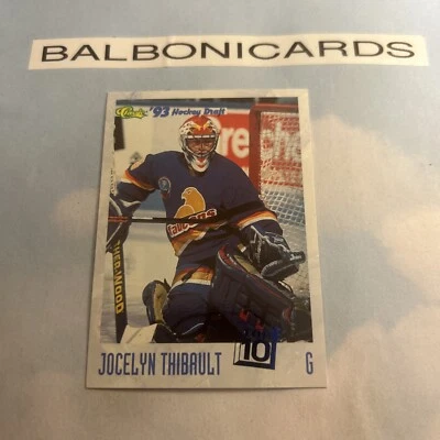 1993-94 Classic Draft - #10 Jocelyn Thibault (RC) Rookie NM+ Free Shipping! - Image 1 of 2