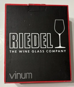 Riedel Vinum Champagne Glasses Set Of 2 #6416 Lead Crystal Germany In Box - Picture 1 of 10