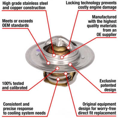 Engine Coolant Thermostat fits 1971-1979 Mercury Marquis Cougar Montego  MOTORAD - Image 1 of 2