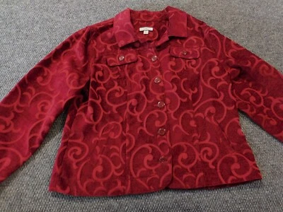 Chaqueta Croft and Barrow Mujer Extra Grande Roja Bomber Informal Diseñador Foto 1 de 4