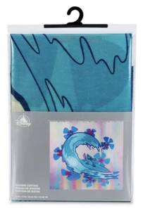 Disney Parks Hawaiian Stitch Surfing Shower Curtain New With Tag - Picture 1 of 3