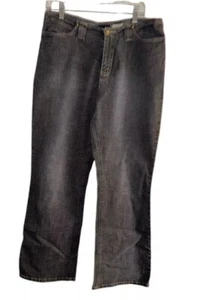 Womens Jeans Size 14 30 Inch Inseam Gray Denim La Idol - Picture 1 of 13