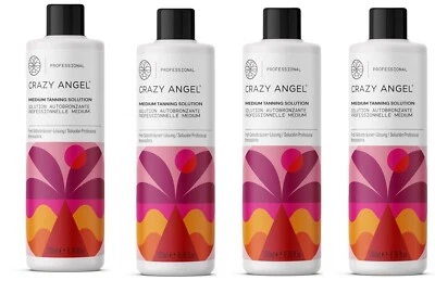 Crazy Angel 9% Bräunungslösung 200ml 4er Pack